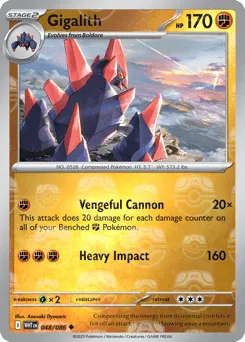 Gigalith 048/086 Master Ball White Flare