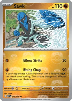 Sawk 049/086 Master Ball White Flare
