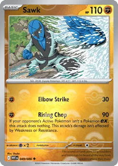 Sawk 049/086 Poké Ball White Flare