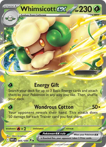 Whimsicott ex 005/086 White Flare