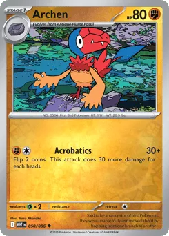 Archen 050/086 Reverse Holo White Flare