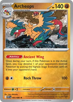 Archeops 051/086 Reverse Holo White Flare