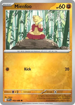 Mienfoo 052/086 Reverse Holo White Flare