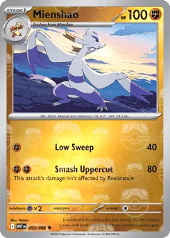 Mienshao 053/086 Master Ball White Flare