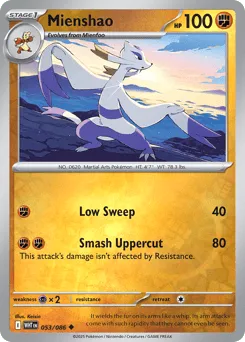Mienshao 053/086 Reverse Holo White Flare
