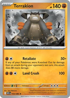Terrakion 054/086 White Flare