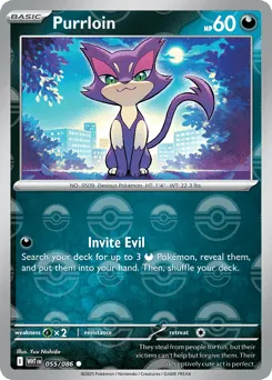 Purrloin 055/086 Poké Ball White Flare