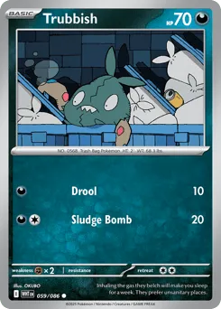 Trubbish 059/086 Reverse Holo White Flare