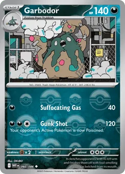 Garbodor 060/086 Poké Ball White Flare