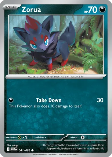 Zorua 061/086 White Flare