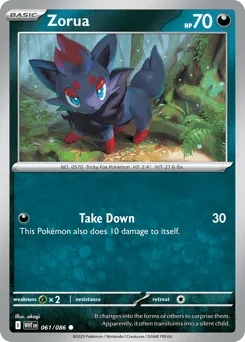 Zorua 061/086 Normal White Flare