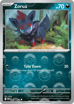 Zorua 061/086 Poké Ball White Flare