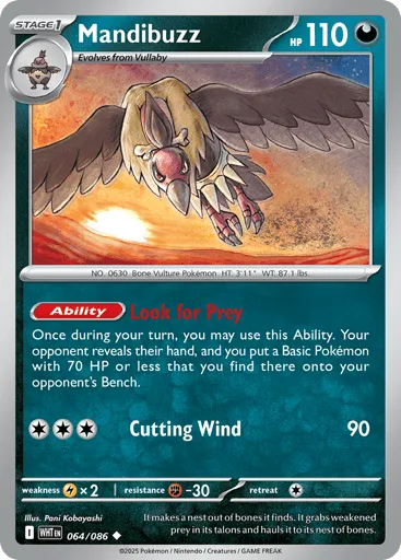 Mandibuzz 064/086 White Flare