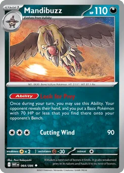 Mandibuzz 064/086 Reverse Holo White Flare