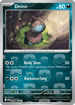 Deino 065/086 Master Ball White Flare