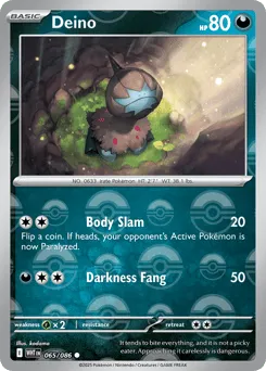 Deino 065/086 Poké Ball White Flare