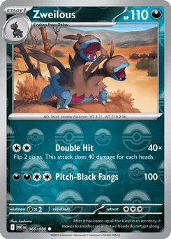 Zweilous 066/086 Poké Ball White Flare