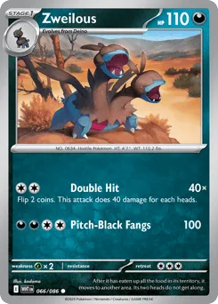 Zweilous 066/086 Reverse Holo White Flare