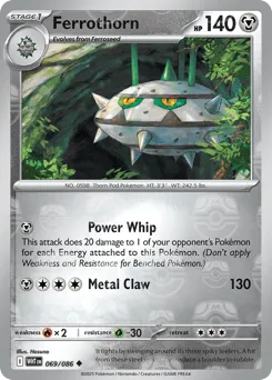 Ferrothorn 069/086 Master Ball White Flare