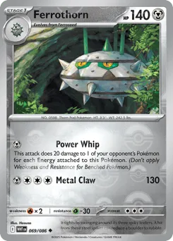 Ferrothorn 069/086 Poké Ball White Flare