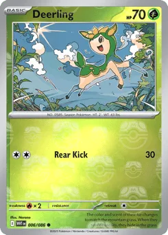 Deerling 006/086 Master Ball White Flare