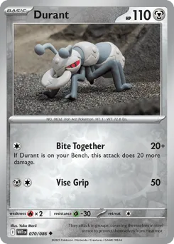 Durant 070/086 Reverse Holo White Flare