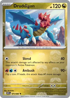 Druddigon 071/086 Master Ball White Flare