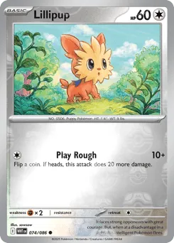 Lillipup 074/086 Master Ball White Flare