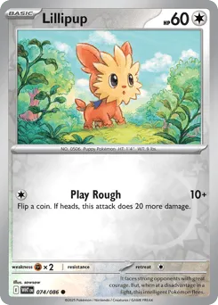 Lillipup 074/086 Reverse Holo White Flare