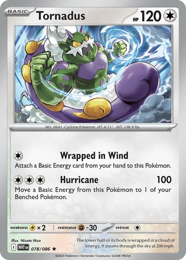 Tornadus 078/086 White Flare