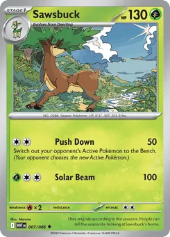 Sawsbuck 007/086 Normal White Flare