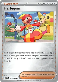 Harlequin 083/086 Reverse Holo White Flare