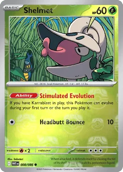 Shelmet 008/086 Master Ball White Flare