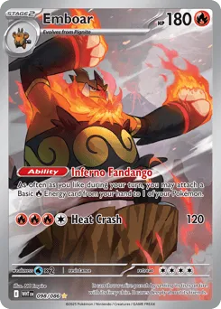 Emboar 098/086 Holo White Flare