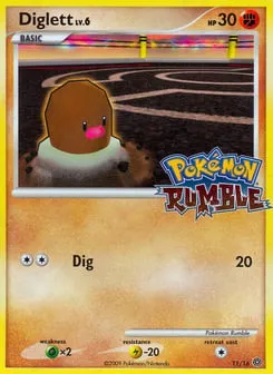 Diglett 11/16 Pokémon Rumble