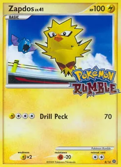 Zapdos 8/16 Pokémon Rumble