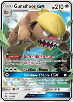 Gumshoos-GX 110/149 Sun & Moon