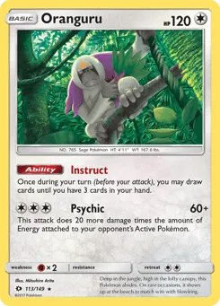 Oranguru 113/149 Sun & Moon