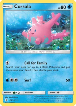Corsola 36/149 Sun & Moon