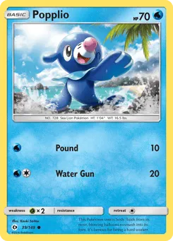 Popplio 39/149 Sun & Moon