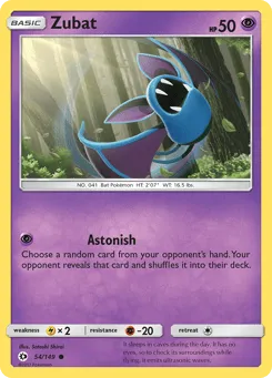 Zubat 54/149 Sun & Moon
