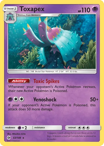 Toxapex 63/149 Sun & Moon
