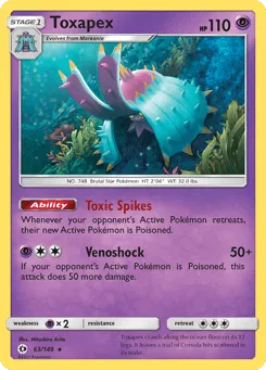 Toxapex 63/149 Sun & Moon