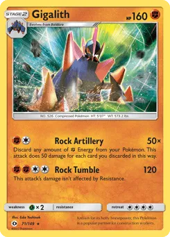 Gigalith 71/149 Sun & Moon