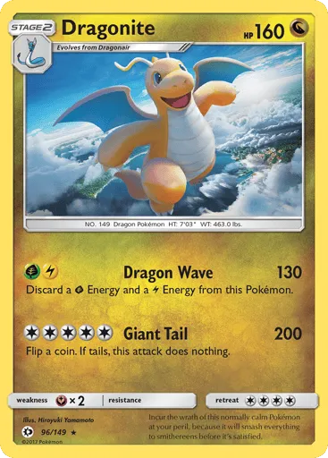 Dragonite 96/149 Sun & Moon