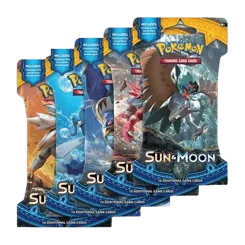 Sun & Moon Sleeved Booster Pack Art Bundle (Set of 5)