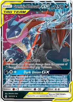 Greninja & Zoroark-GX 107/214 Unbroken Bonds