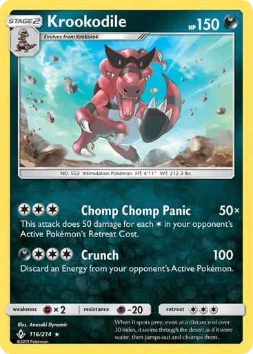 Krookodile 116/214 Unbroken Bonds