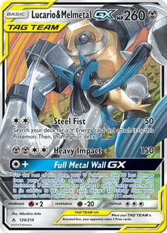 Lucario & Melmetal-GX 120/214 Unbroken Bonds