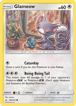 Glameow 159/214 Unbroken Bonds